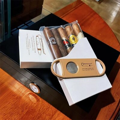 Cigarrummets Humidorpaket - 5 cigarrer och tändare