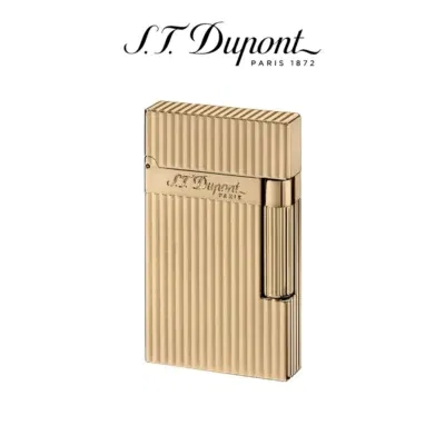 S.T. Dupont L2 Vertikala linjer Guldförgylld 24k