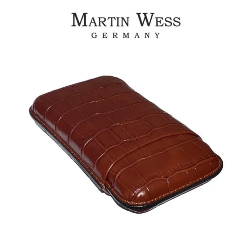 Martin Wess 590 Cigarretui Croco brun