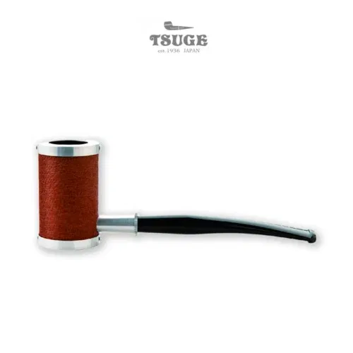 Tsuge Metal Tankard Brunt läder