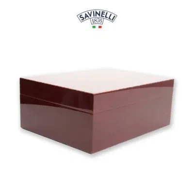 Savinelli Humidor Geometric Burgundy