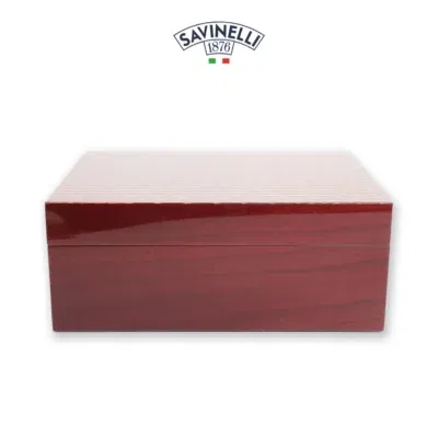 Savinelli Humidor Geometric Burgundy