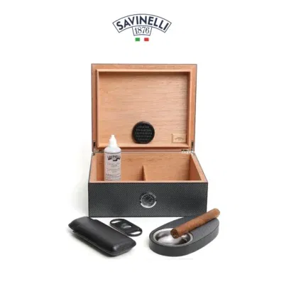 Savinelli Humidor kolfiberimitation